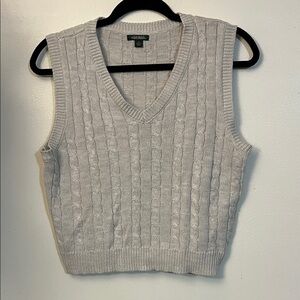 Wild Fable Light Gray Knit Sweater Vest